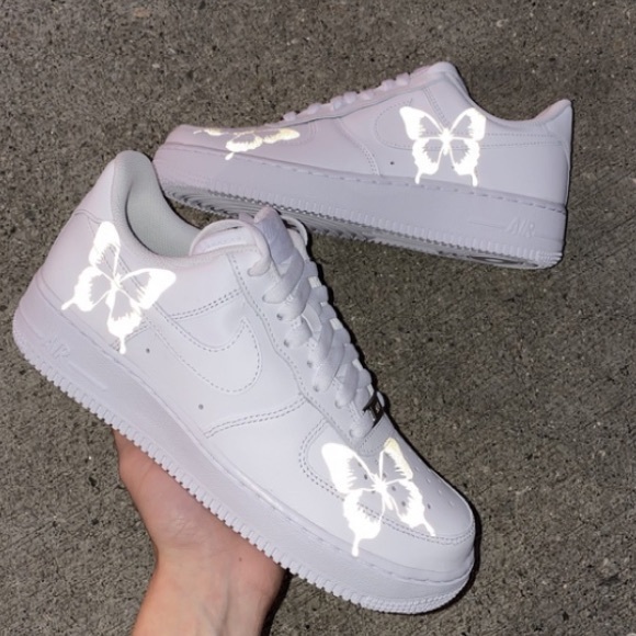 Reflective Butterfly Custom Air Force 1’s - Picture 5 of 11